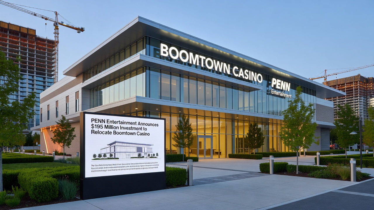 Rendering of the planned Hollywood Casino New Orleans facility with gaming floor and exterior design